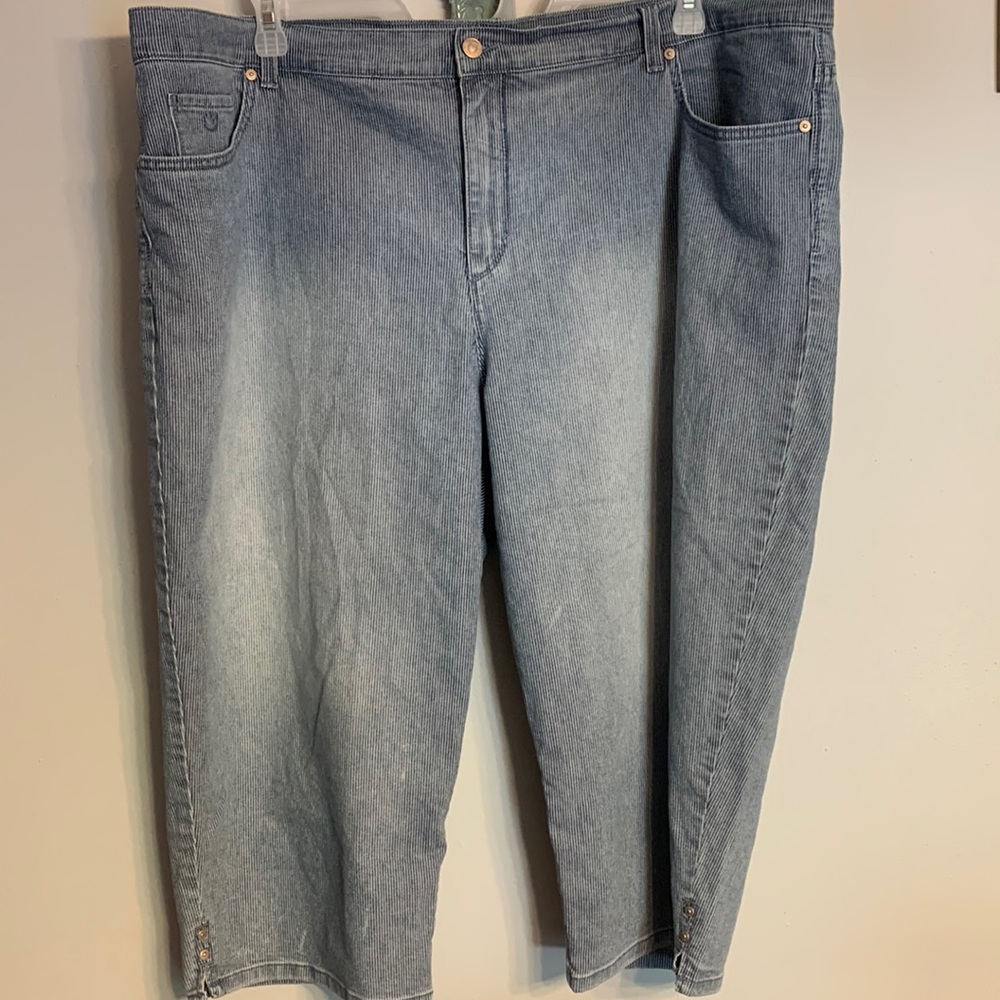 Plus size jean capris crop pants size 22